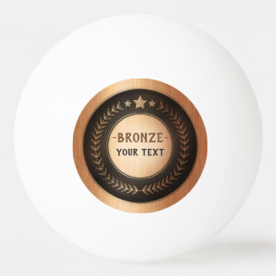 OP MAAT GEDRUKTE DIY-MEDAILLE Brons VOEG UW LOGO T Pingpongbal
