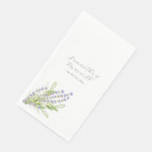 Op maat gedrukte servetten Waterverf Lavendel (Hoek)