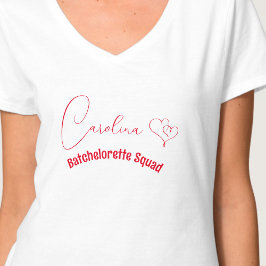 Op Maat Gedrukte Verlovingsfeest Minimalistisch T-shirt