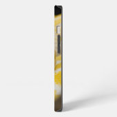 Op maat gele slang close-up ogen iPhone hoesje (Linkerkant)