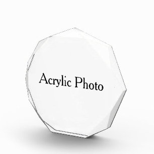 Op maat gemaakt Acrylaat Octagonaal Medium Fotoblo Fotoblokken