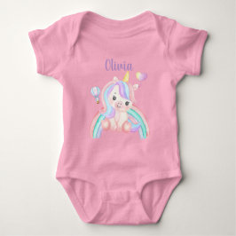 Op maat gemaakt Baby Onesie met eenhoorn - Eigen n Romper
