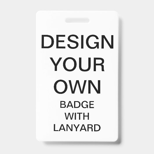 Op maat gemaakt badge met koordje (Voorzijde)