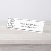 Op maat gemaakt bedrijfslogo naamplaat (Voorkant)