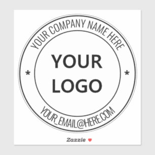 Op maat gemaakt bedrijfslogo promotionele sticker 