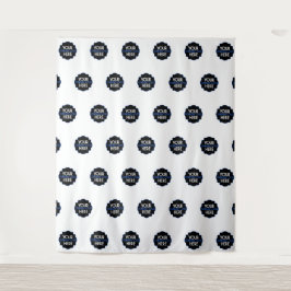 Op maat gemaakt bedrijfslogo stap- en herhalingsac wandkleed