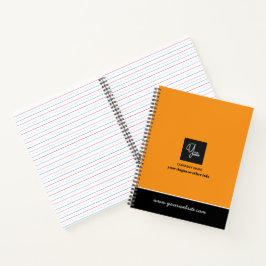 Op maat gemaakt bedrijfslogo zakboekje notitieboek