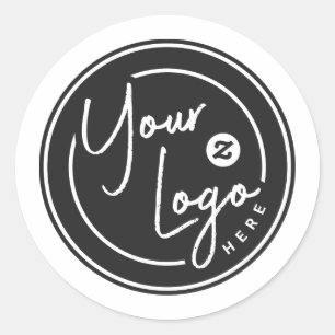 Op maat gemaakt bedrijfslogoontwerp ronde sticker