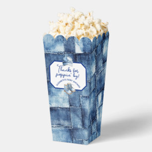Op maat gemaakt blauw spijkerbroekje baby denim th bedankdoosjes