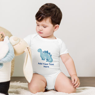 Op maat gemaakt blauwe Dino Baby Onesie – Cute Cad Romper