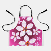 Op maat gemaakt bloemenpatroon cadeau schort (Voorkant)