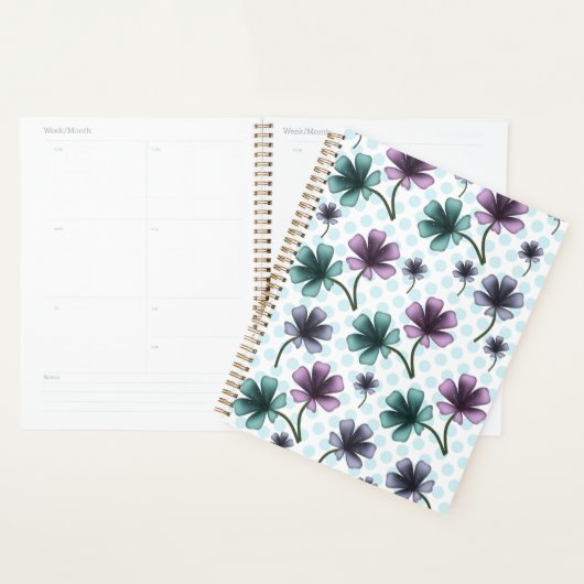 Op maat gemaakt bloempatroon cadeau iPhone / iPad  Planner (Display)