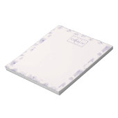 Op maat gemaakt botanisch monogram gepersonaliseer notitieblok (Linkerzijde)