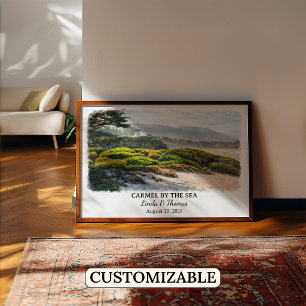 Op maat gemaakt Carmel By The Sea Muurkunst, Calif Poster