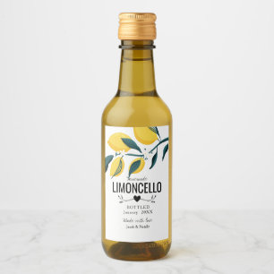op maat gemaakt citroen zelfgemaakte limoncello hu wijn etiket