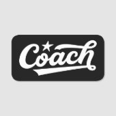 Op maat gemaakt Coach logo label – gepersonaliseer Naamplaatje (Voorkant)