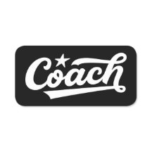 Op maat gemaakt Coach logo label – gepersonaliseer