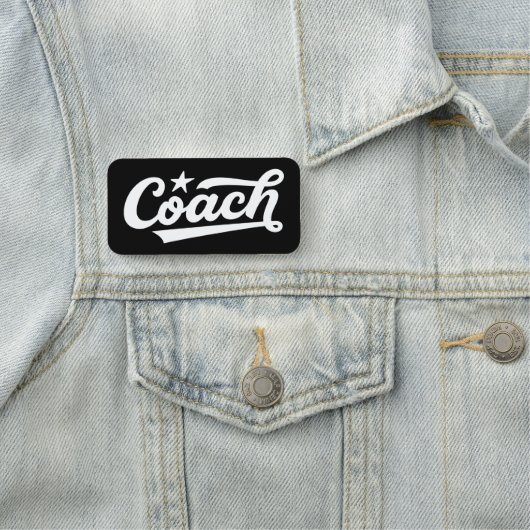 Op maat gemaakt Coach logo label – gepersonaliseer Naamplaatje (In situ)