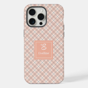 Op maat gemaakt Coral Grey iPhone Hoesje Elegante  15 Pro Max Case