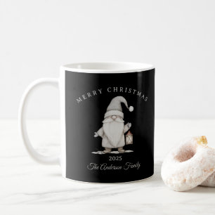 Op maat gemaakt crème witte kabouter kerstcadeau koffiemok