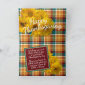 Op Maat Gemaakt Dankbaar Gezegend Dankbaar Zijn Va Feestdagen Kaart (Binnen)