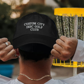 Op maat gemaakt discgolfclub-team-speler-cadeausch geborduurde pet