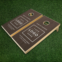 Op maat gemaakt donker hout bedrijf naam logo