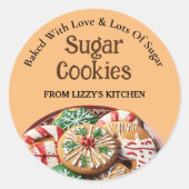 Op maat gemaakt door Cookies Label Sticker (Voorkant)