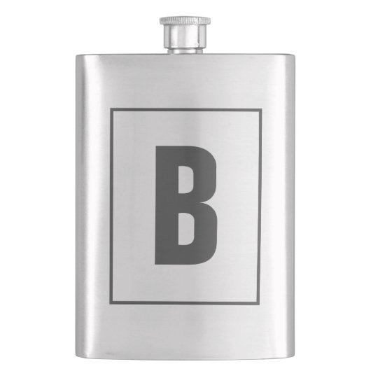 Op maat gemaakt drankflesgeschenk met monogram voo flacon (Voorkant)