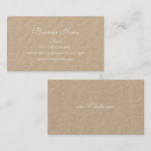 OP MAAT GEMAAKT EENVOUDIG VISITEKAARTJE (Voorkant / Achterkant)