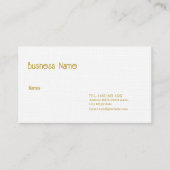 OP MAAT GEMAAKT EENVOUDIG VISITEKAARTJE (Voorkant)