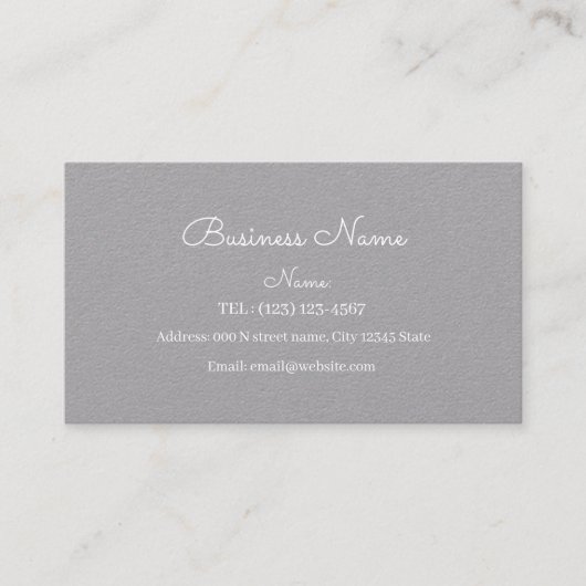 OP MAAT GEMAAKT EENVOUDIG VISITEKAARTJE (Voorkant)