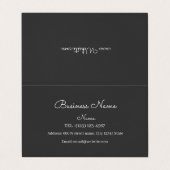 OP MAAT GEMAAKT EENVOUDIG VISITEKAARTJE (Buitenkant ongevouwen)