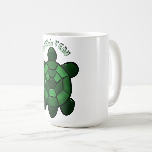Op maat gemaakt en gepersonaliseerd Cute Turtle Koffiemok (Voorkant rechts)