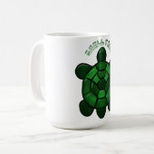 Op maat gemaakt en gepersonaliseerd Cute Turtle Koffiemok (Voorkant links)