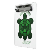 Op maat gemaakt en gepersonaliseerd Cute Turtle Mini Klembord (Angled2)