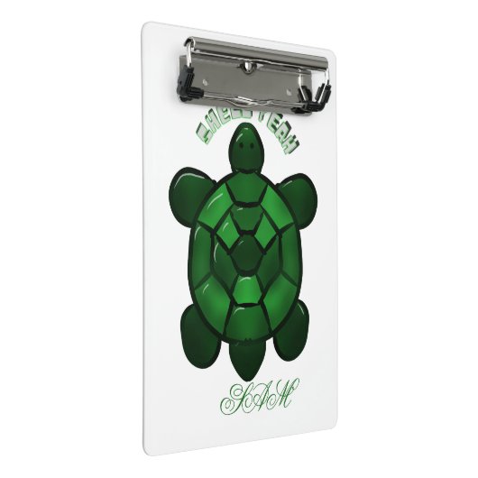 Op maat gemaakt en gepersonaliseerd Cute Turtle Mini Klembord (Schuin)