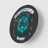 Op maat gemaakt en gepersonaliseerd geschenk voor ronde klok (Hoek)
