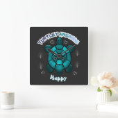 Op maat gemaakt en gepersonaliseerd geschenk voor  vierkante klok (Huis)