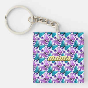 Op maat gemaakt en gepersonaliseerd moedersdaggesc sleutelhanger