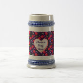 Op maat gemaakt en gepersonaliseerd Mopige Kersen  Bierpul (Center)