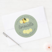 Op maat gemaakt etiket voor limoncello om zelf te (Envelop)