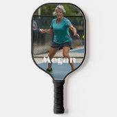 Op maat gemaakt foto- en naammonogram pickleball paddle (Voorkant)