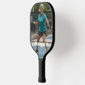 Op maat gemaakt foto- en naammonogram pickleball paddle (Links)