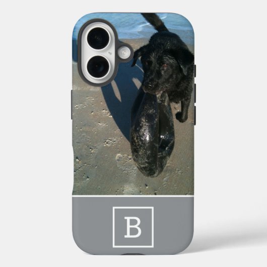 Op maat gemaakt foto met monogram beginletter mode Case-Mate iPhone case (Achterkant)
