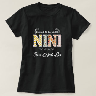 Op maat gemaakt Geblesseerd om Nini Kids Art Bloem T-shirt