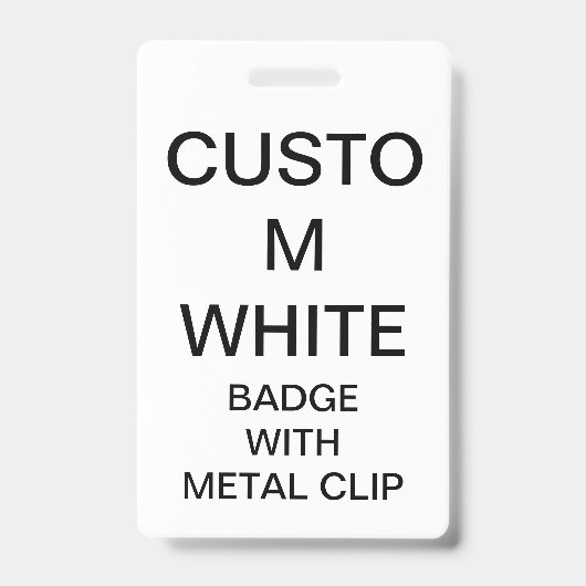 Op maat gemaakt gepersonaliseerd BADGE MET METALEN (Voorzijde)