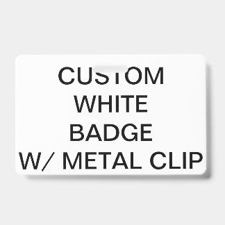 Op maat gemaakt gepersonaliseerd BADGE MET METALEN