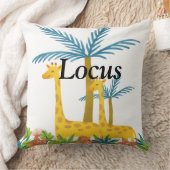 Op maat gemaakt gesigneerd safari bosdieren kinder kussen (Deken)