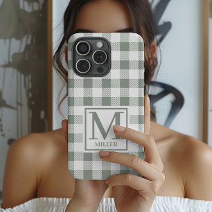 Op maat gemaakt Gingham telefoonhoesje cadeau voor iPhone 15 Pro Case